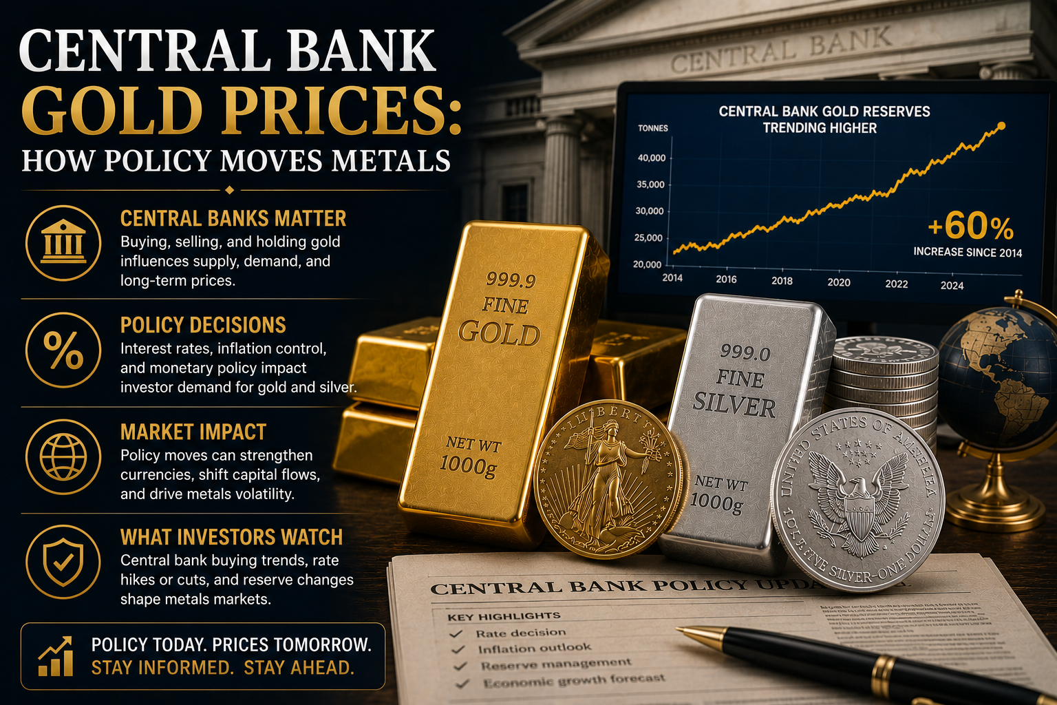 Central Bank Gold Prices: How Policy Moves Metals
